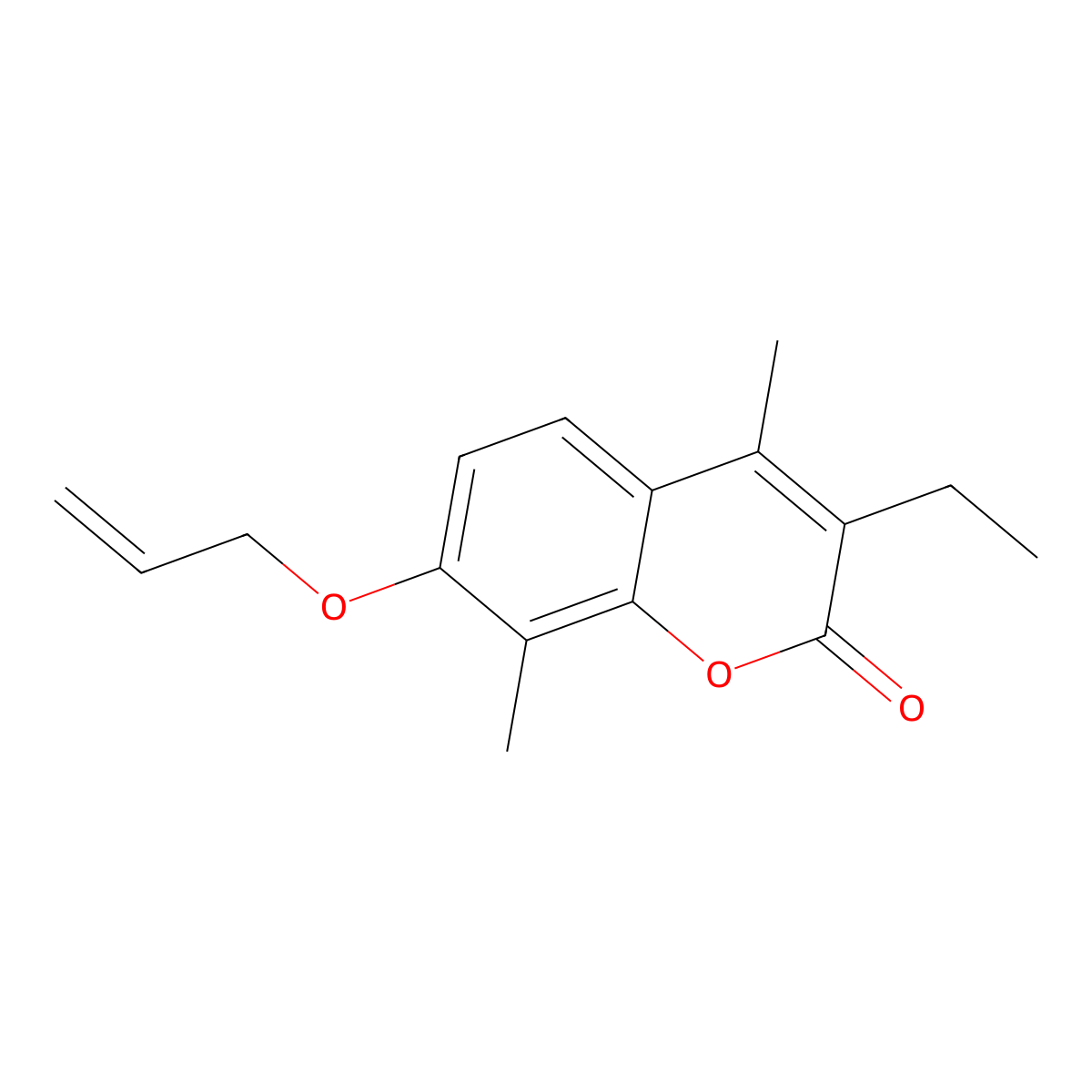 3-Ethyl-4,8-dimethyl-7-prop-2-enoxychromen-2-one molecular structure, CAS 424818-14-4
