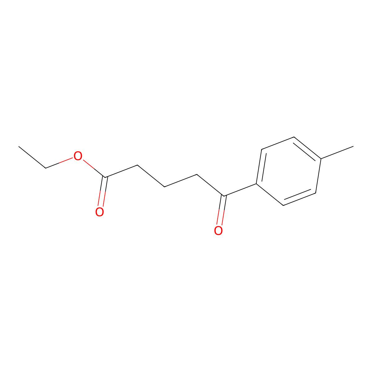 Ethyl 5-(4-methylphenyl)-5-oxovalerate molecular structure, CAS 42482-94-0