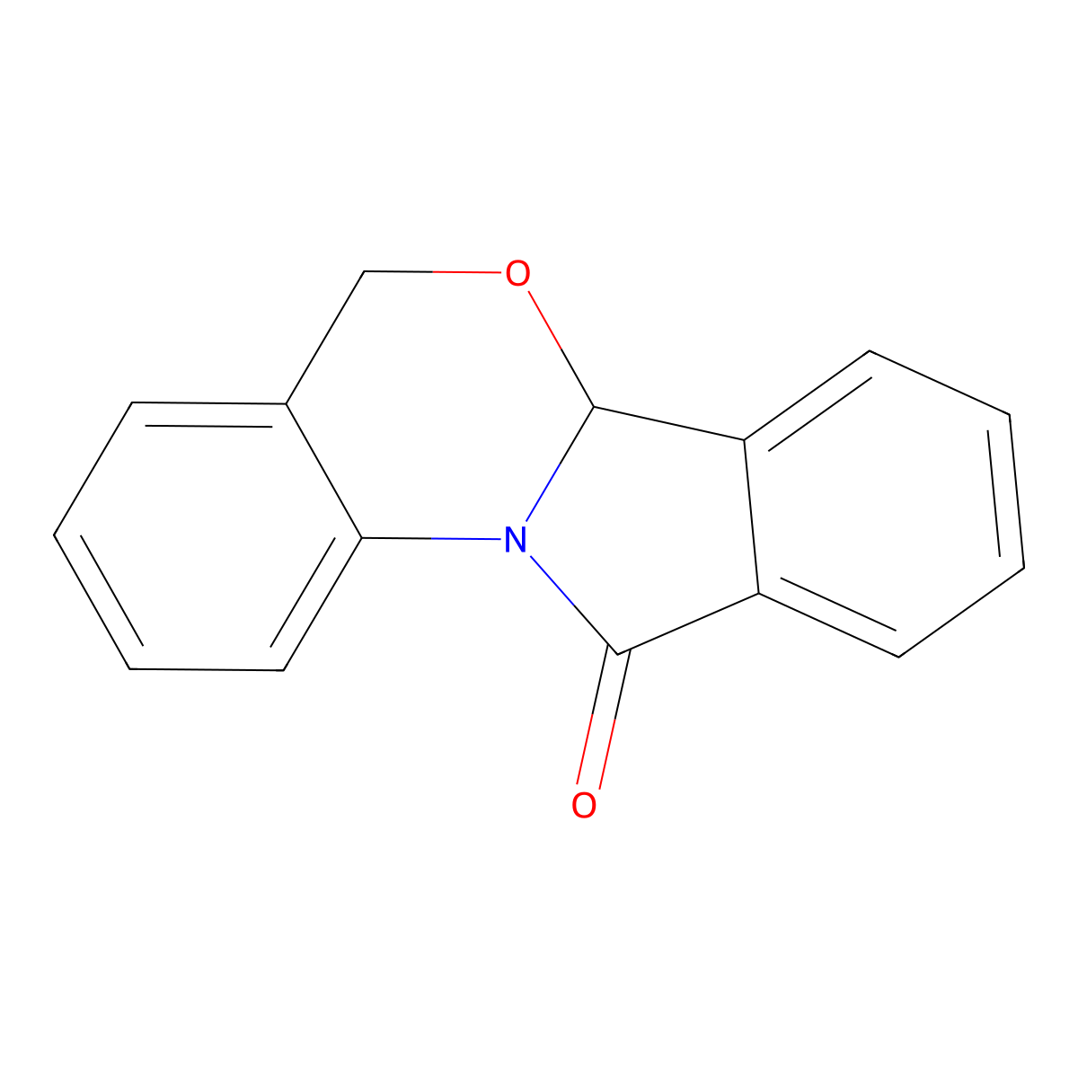 5H-isoindolo[2,1-a][3,1]benzoxazin-11(6aH)-one molecular structure, CAS 424827-09-8