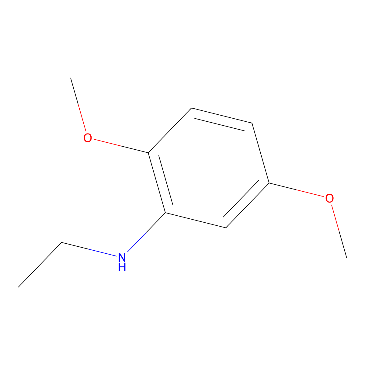 N-Ethyl-2,5-dimethoxyaniline molecular structure, CAS 42487-19-4