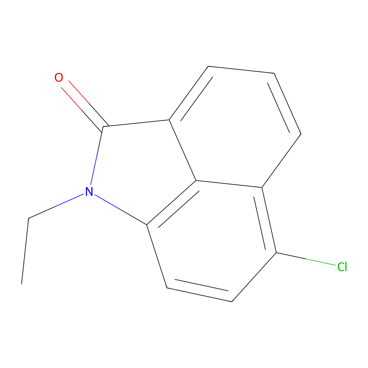 6-Chloro-1-ethylbenz[cd]indol-2(1H)-one molecular structure, CAS 42487-22-9