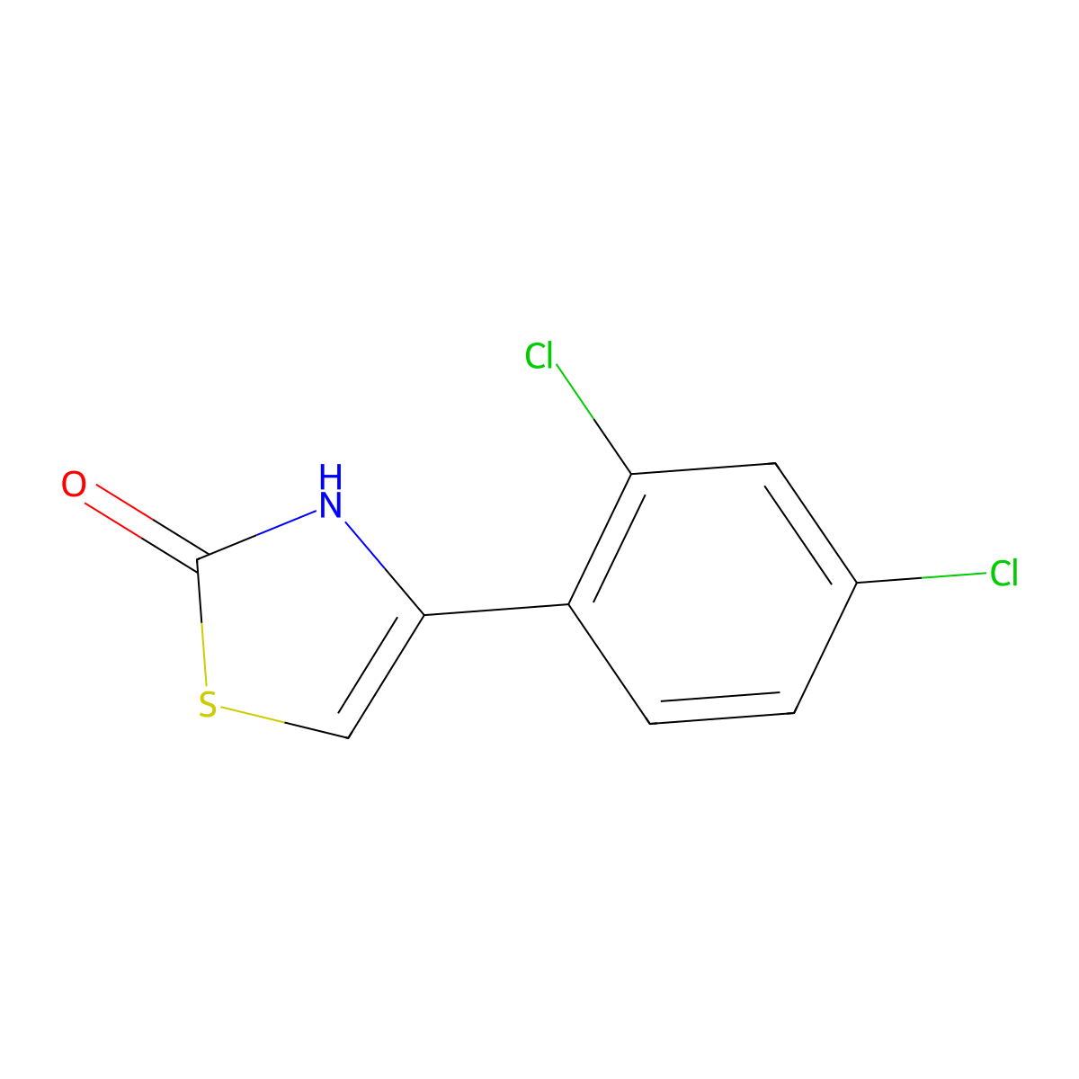 4-(2,4-Dichlorophenyl)-1,3-thiazol-2(3H)-one molecular structure, CAS 42489-55-4