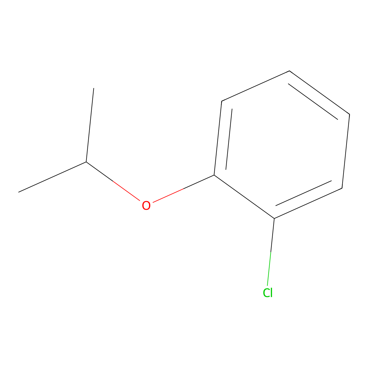 1-Chloro-2-(1-methylethoxy)benzene molecular structure, CAS 42489-57-6