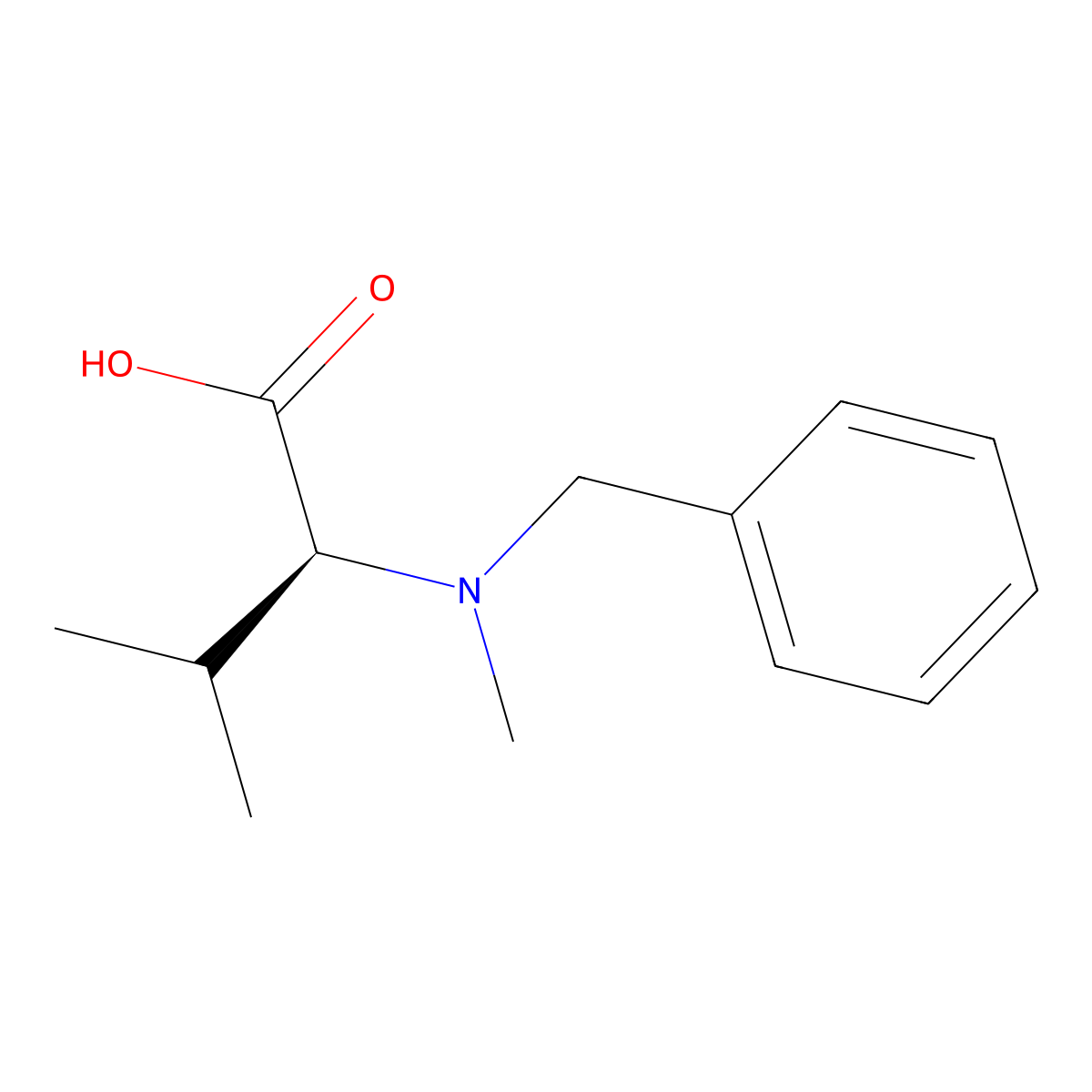 (S)-2-(Benzyl(methyl)amino)-3-methylbutanoic acid molecular structure, CAS 42492-62-6