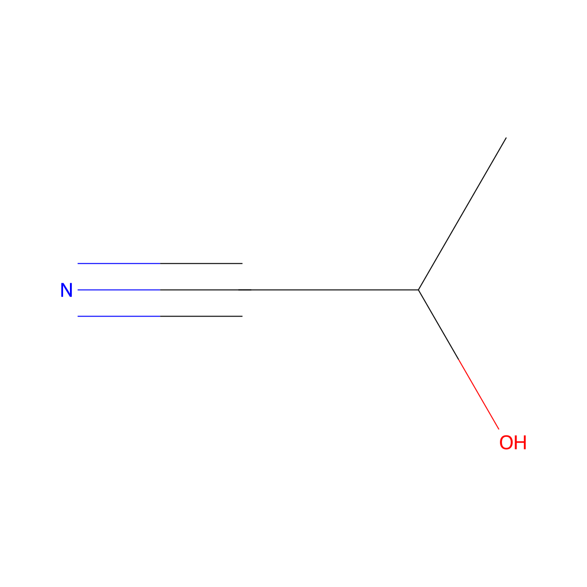 Lactonitrile molecular structure, CAS 42492-95-5