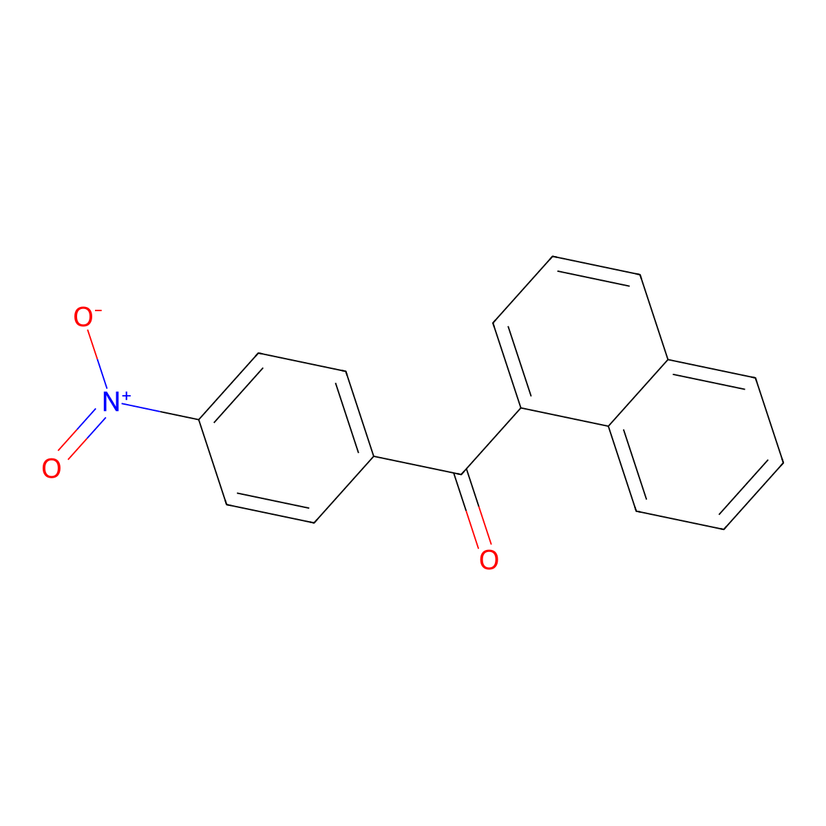 1-Naphthyl-4-nitrophenyl ketone molecular structure, CAS 42495-51-2