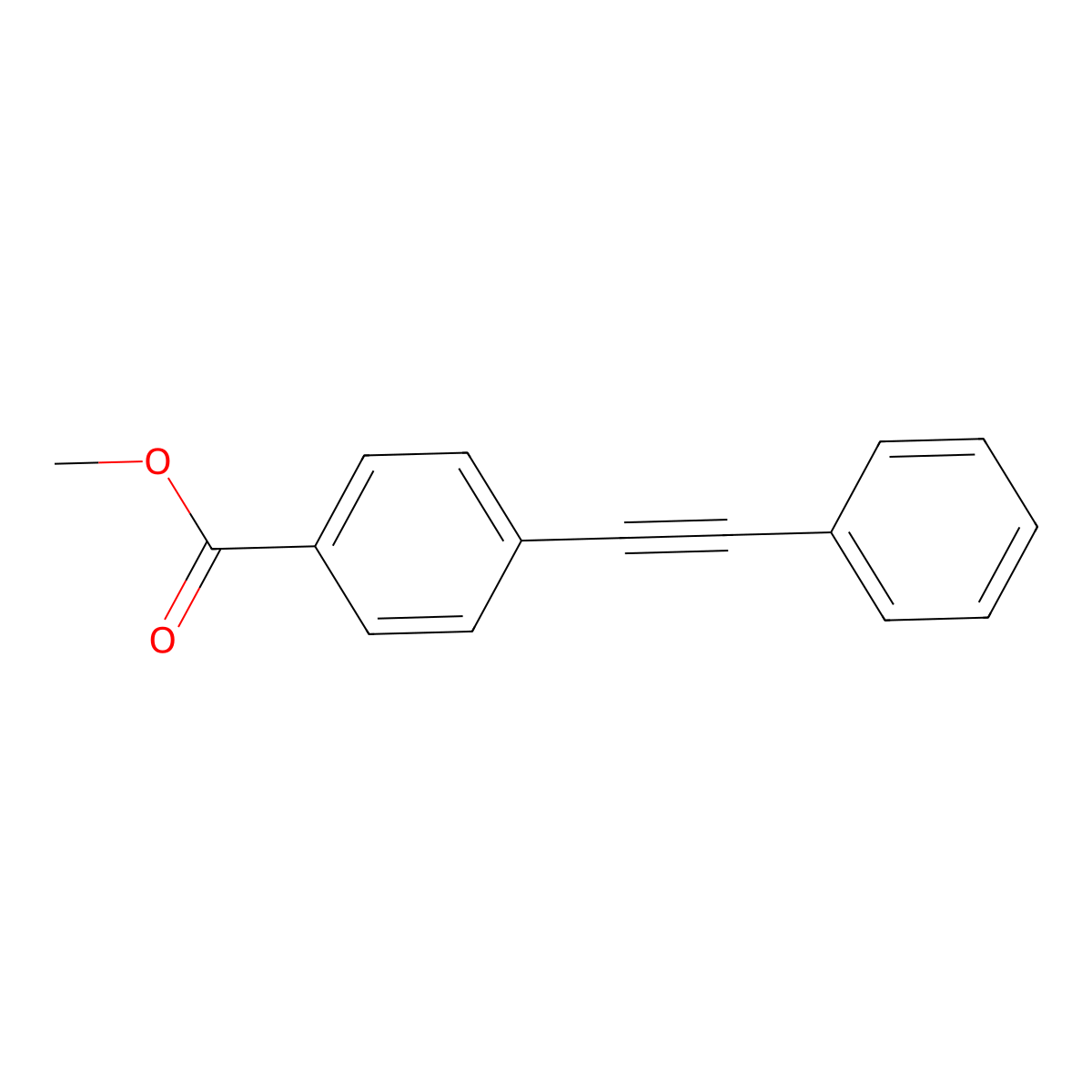 Methyl 4-(2-phenylethynyl)benzoate molecular structure, CAS 42497-80-3