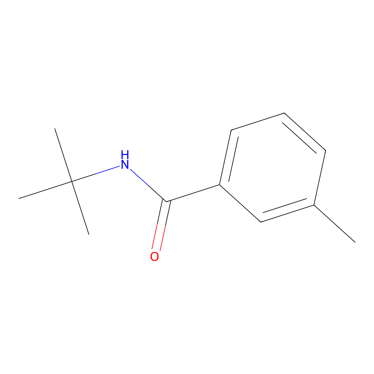 N-(1,1-Dimethylethyl)-3-methylbenzamide molecular structure, CAS 42498-33-9