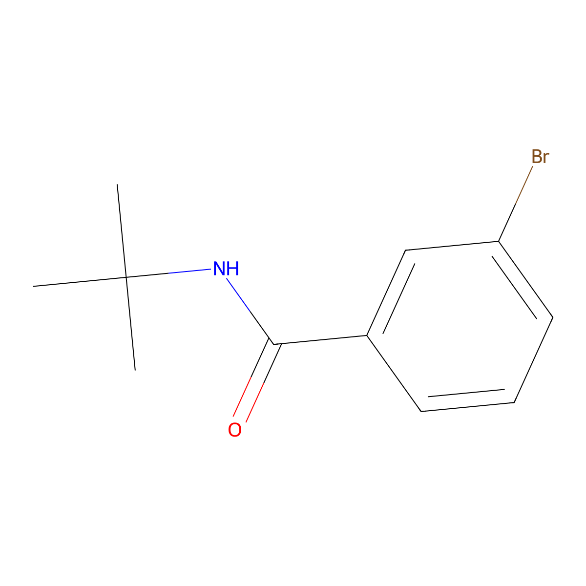N-t-Butyl 3-bromobenzamide molecular structure, CAS 42498-39-5