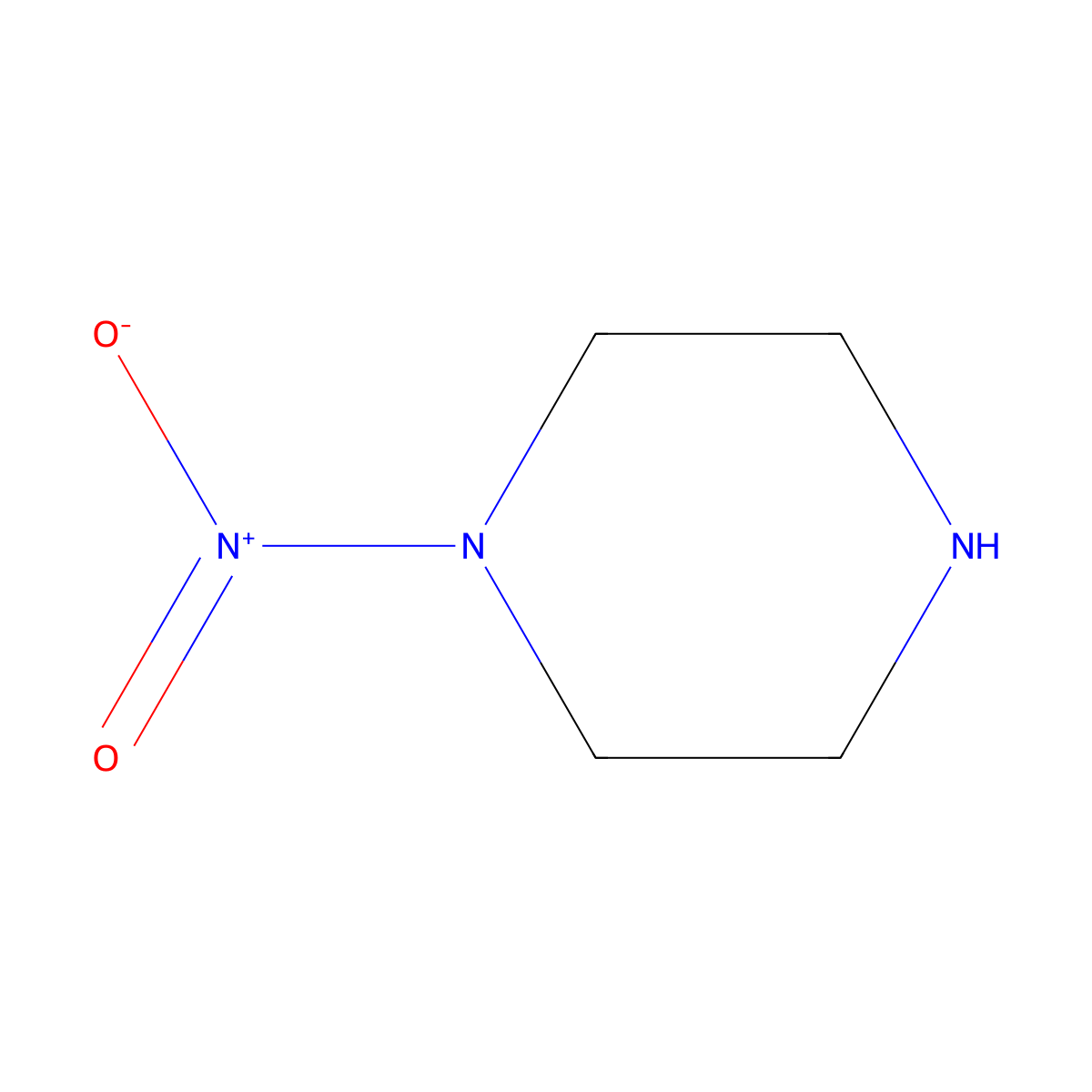 1-Nitropiperazine molecular structure, CAS 42499-41-2