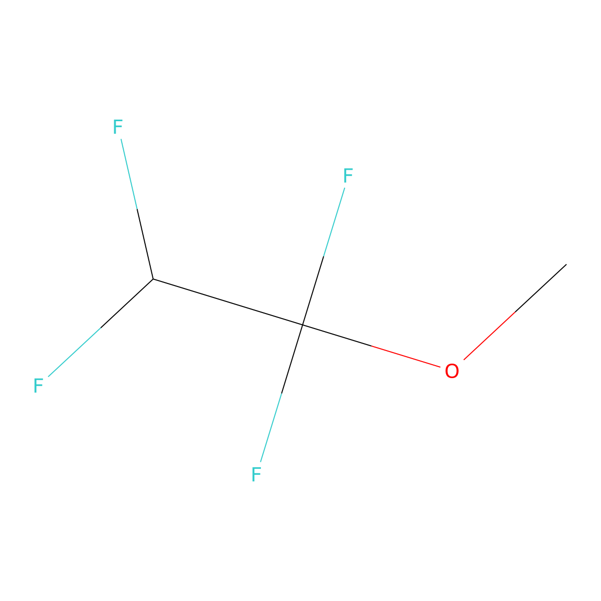 1,1,2,2-Tetrafluoro-1-methoxyethane molecular structure, CAS 425-88-7