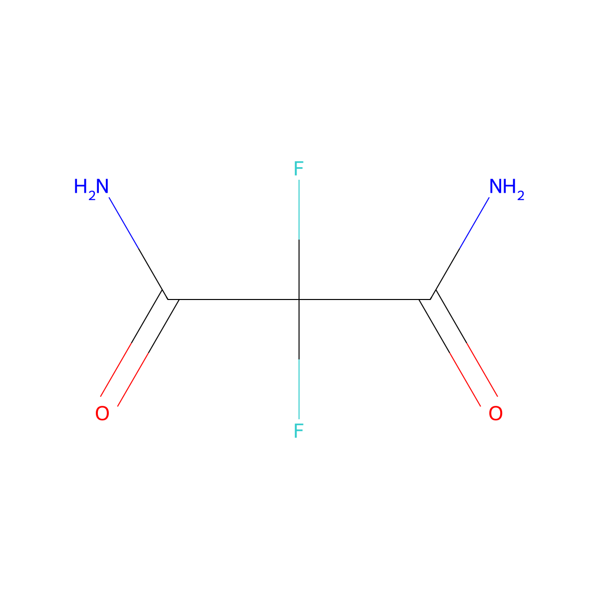 2,2-Difluoromalonamide molecular structure, CAS 425-99-0