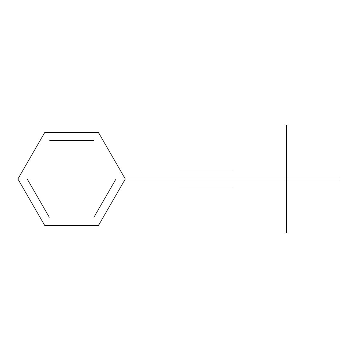 Phenyl-t-butylacetylene molecular structure, CAS 4250-82-2