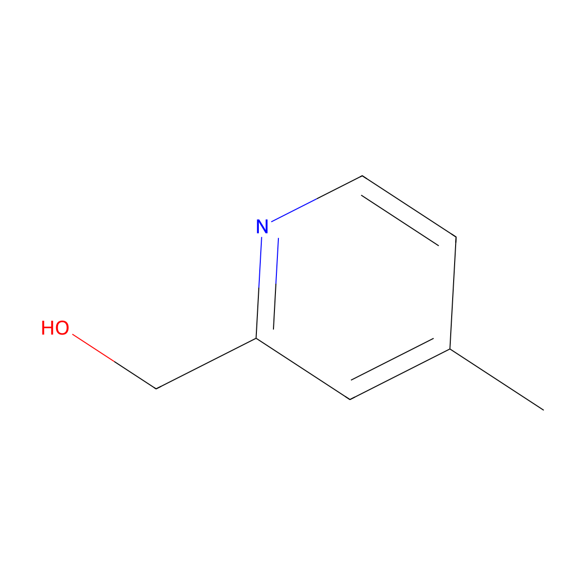 (4-Methylpyridin-2-yl)methanol molecular structure, CAS 42508-74-7