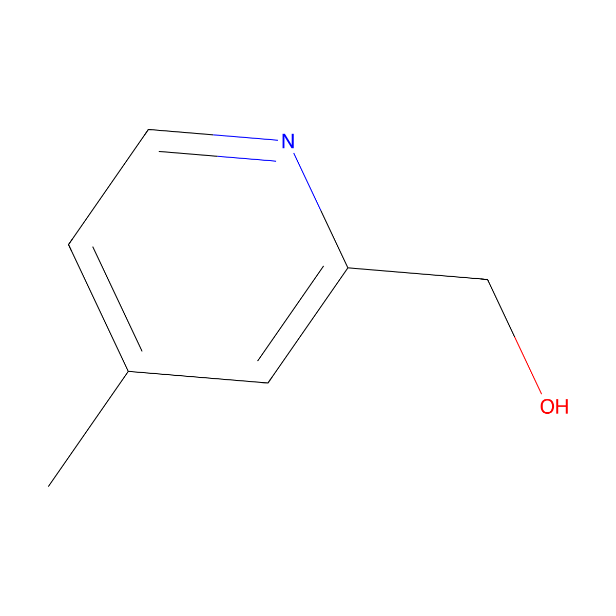 (4-Methylpyridin-2-yl)methanol molecular structure, CAS 42508-74-7