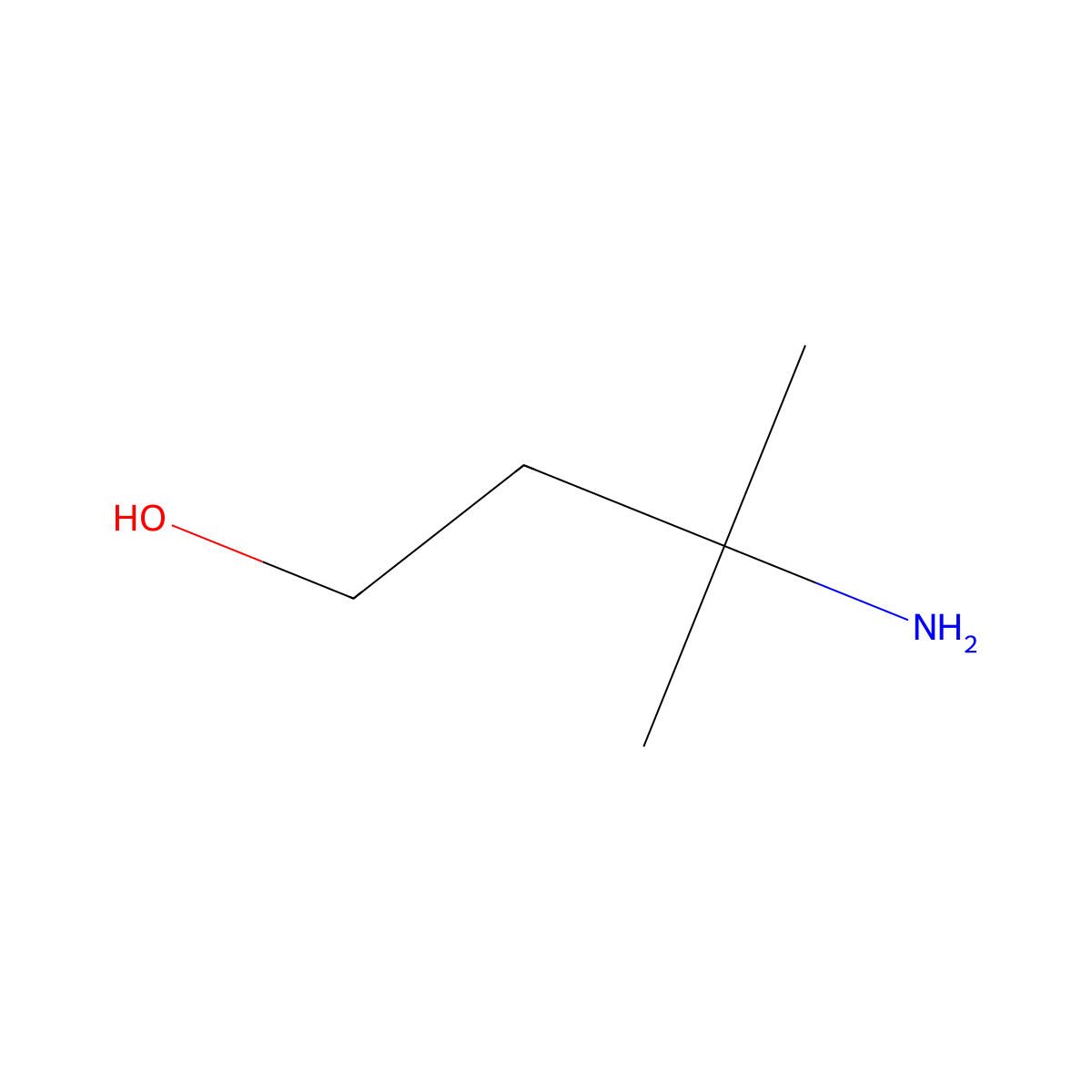 3-Amino-3-methylbutan-1-ol molecular structure, CAS 42514-50-1