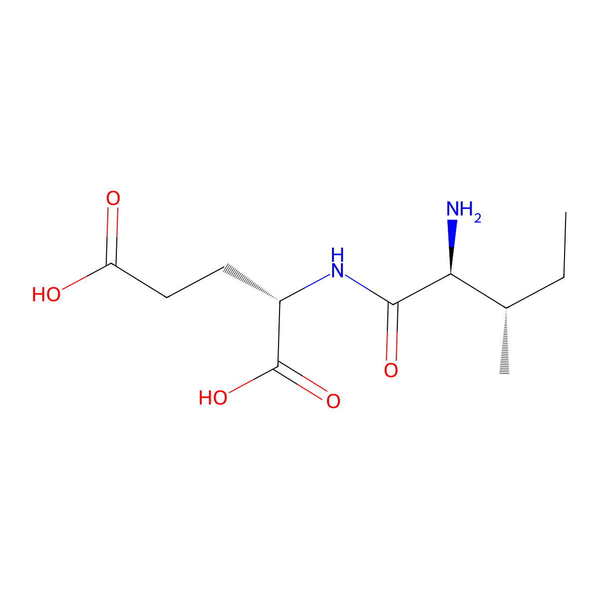 H-Ile-glu-OH molecular structure, CAS 42516-53-0