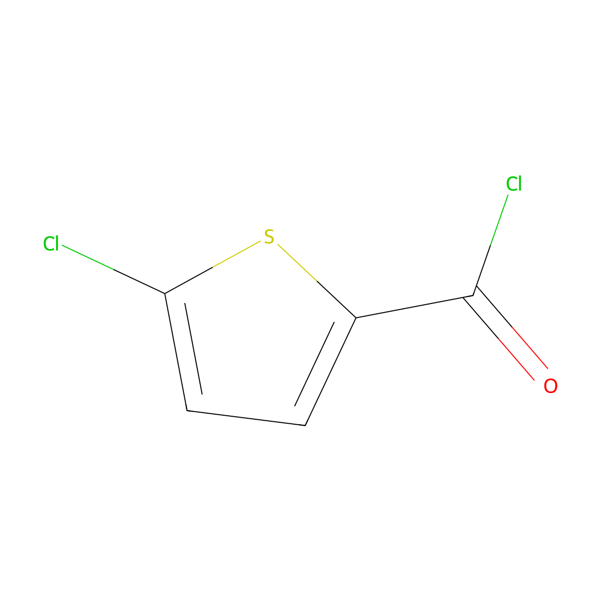 5-Chlorothiophene-2-carbonyl Chloride molecular structure, CAS 42518-98-9