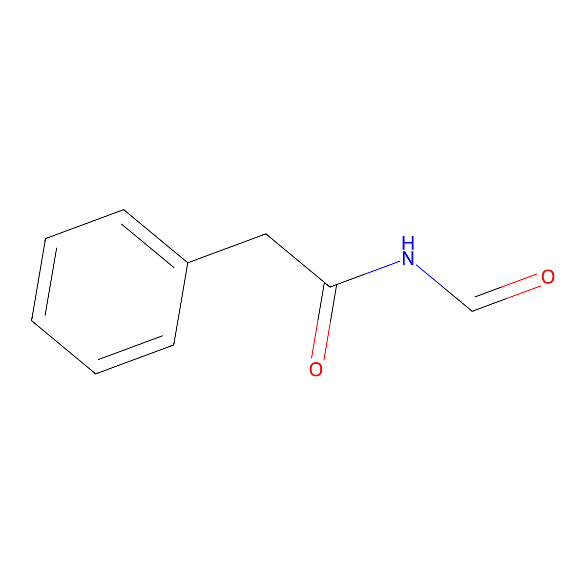 N-formyl-2-phenylacetamide molecular structure, CAS 4252-32-8