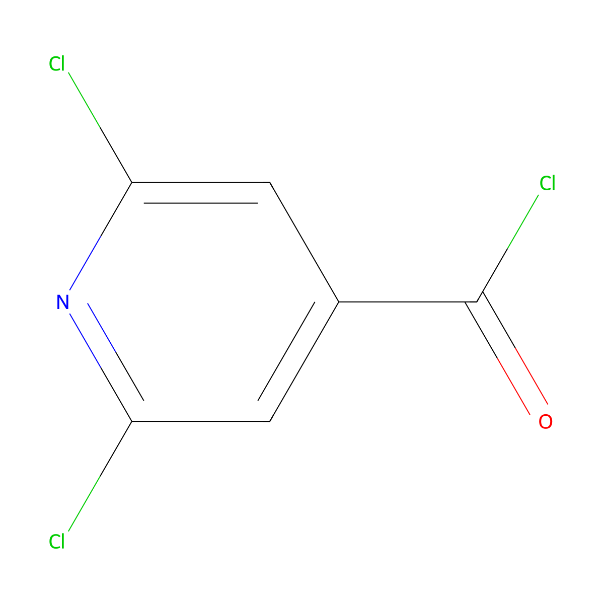 2,6-Dichloro-isonicotinoyl chloride molecular structure, CAS 42521-08-4