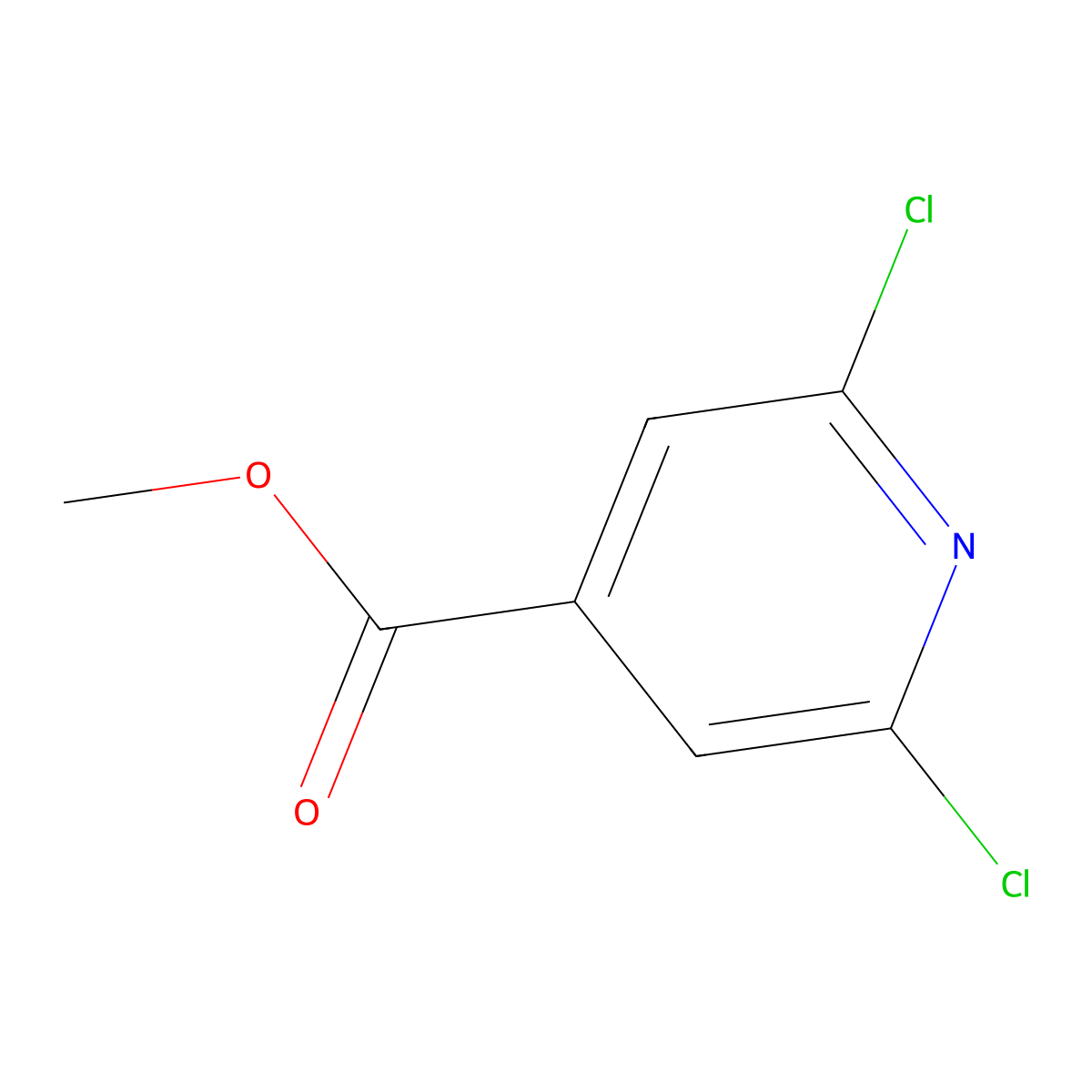 Methyl 2,6-dichloroisonicotinate molecular structure, CAS 42521-09-5