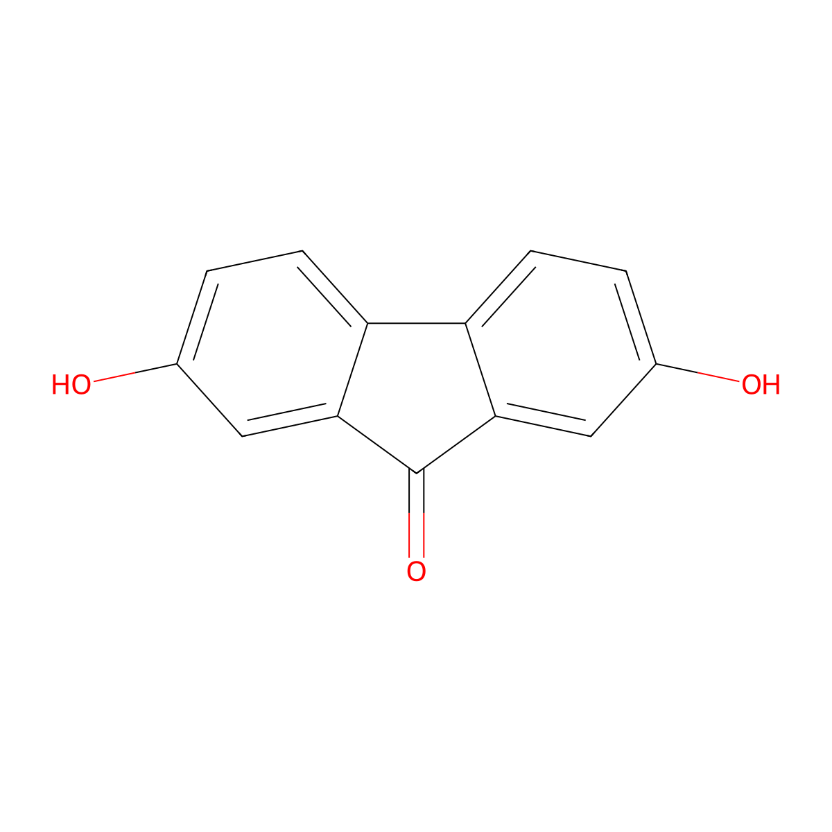 2,7-Dihydroxyfluoren-9-one molecular structure, CAS 42523-29-5