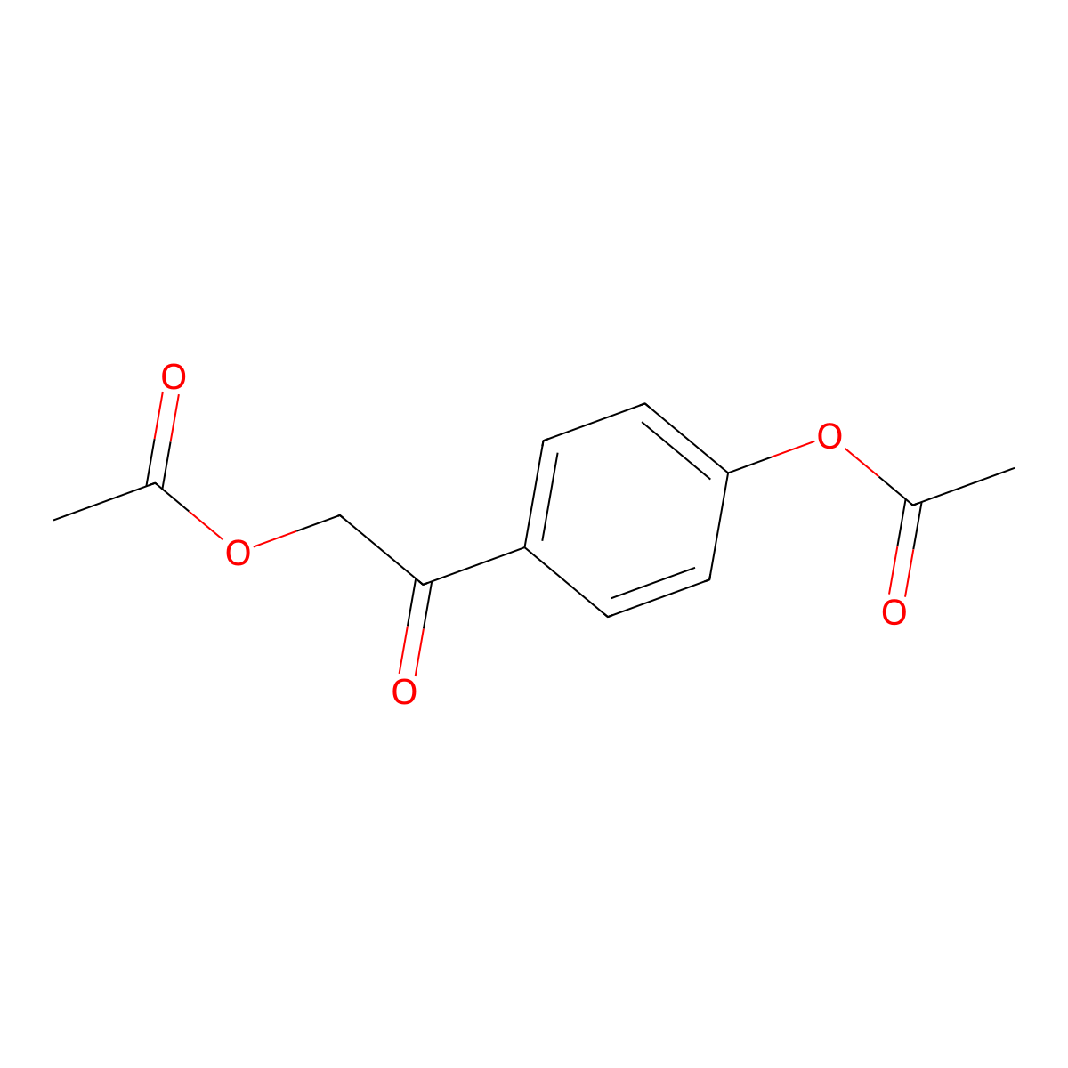 4-(2-Acetoxyacetyl)phenyl acetate molecular structure, CAS 42528-99-4