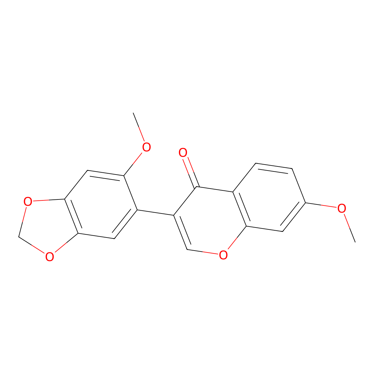 Cuneatin methyl ether molecular structure, CAS 4253-00-3