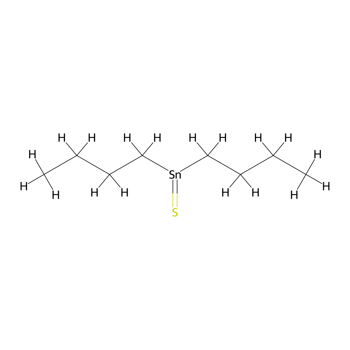 Dibutylthioxostannane molecular structure, CAS 4253-22-9