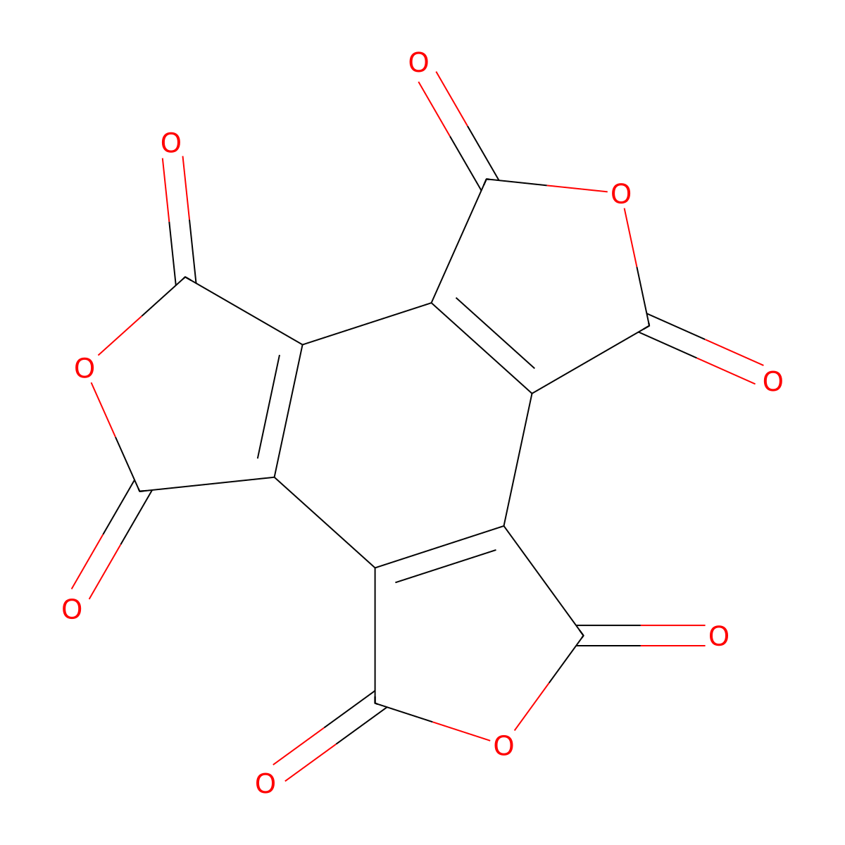 Mellitic Trianhydride molecular structure, CAS 4253-24-1