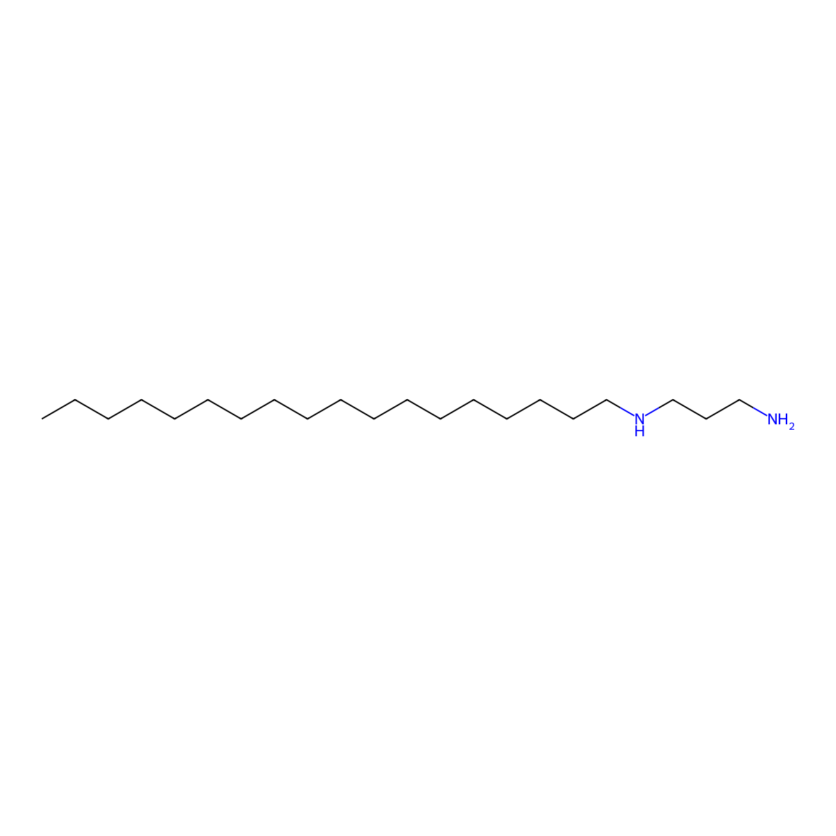 N1-Octadecyl-1,3-propanediamine molecular structure, CAS 4253-76-3