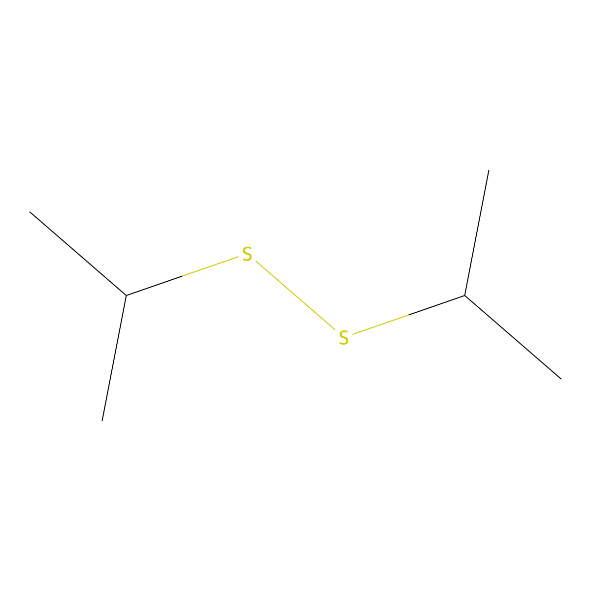 Diisopropyl disulfide molecular structure, CAS 4253-89-8