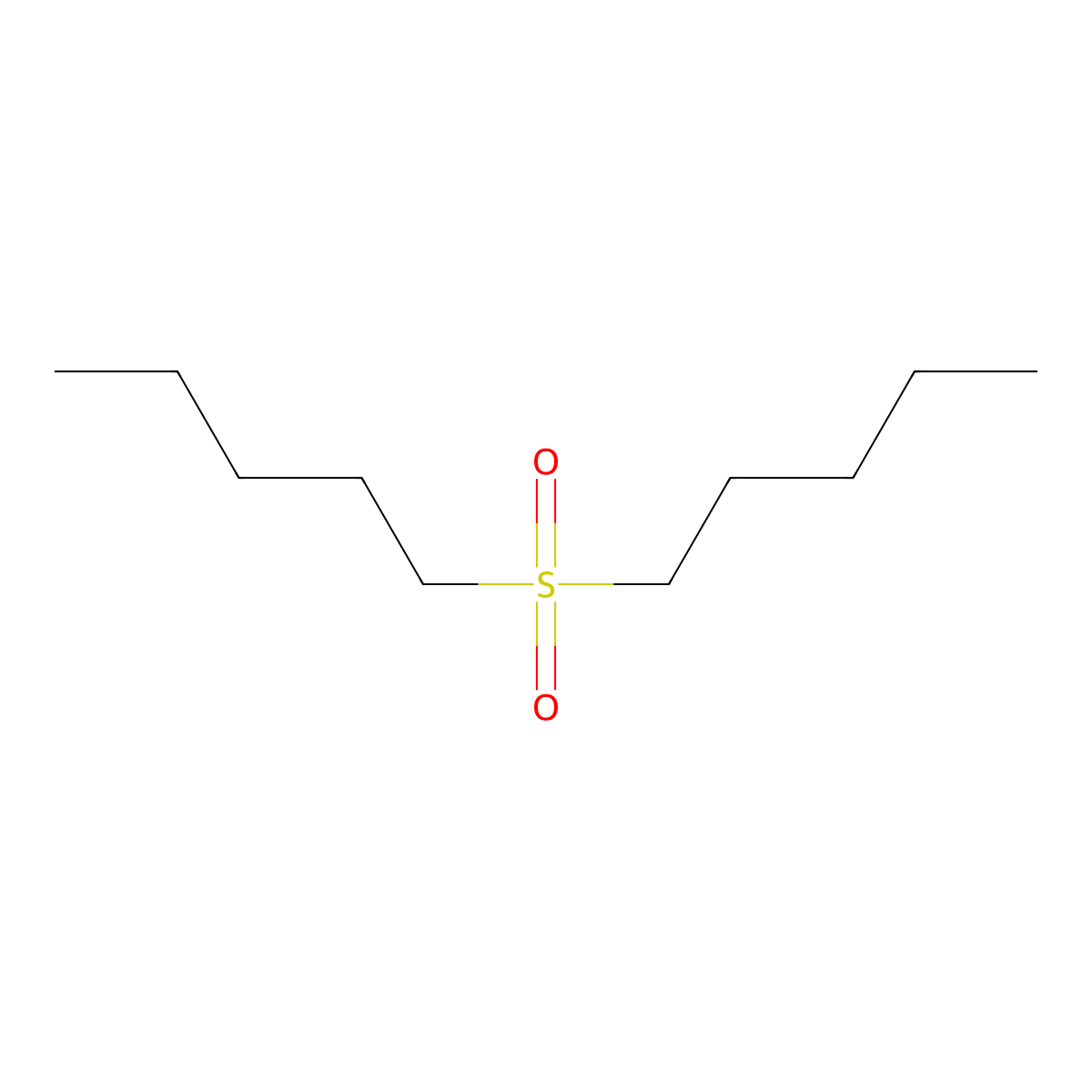Pentyl sulfone molecular structure, CAS 4253-99-0