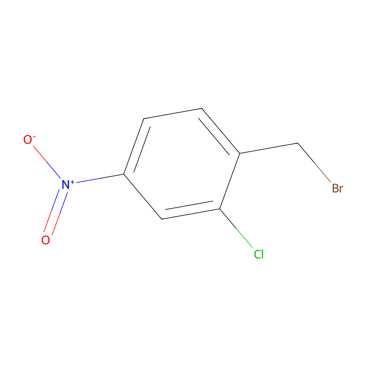 1-(Bromomethyl)-2-chloro-4-nitrobenzene molecular structure, CAS 42533-63-1