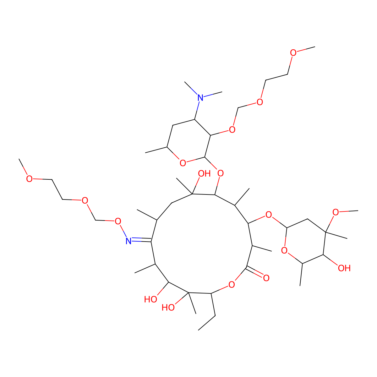 2'-O-[(2-Methoxyethoxy)methyl] Roxithromycin molecular structure, CAS 425365-66-8