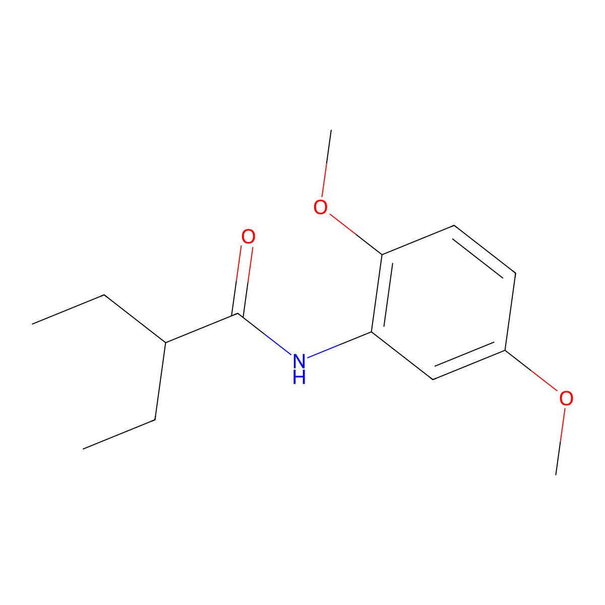 N-(2,5-dimethoxyphenyl)-2-ethylbutanamide molecular structure, CAS 425372-52-7