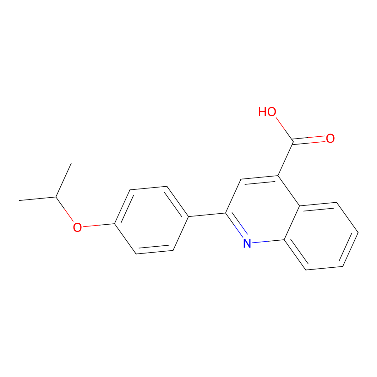 2-(4-Isopropoxyphenyl)quinoline-4-carboxylic acid molecular structure, CAS 425373-14-4