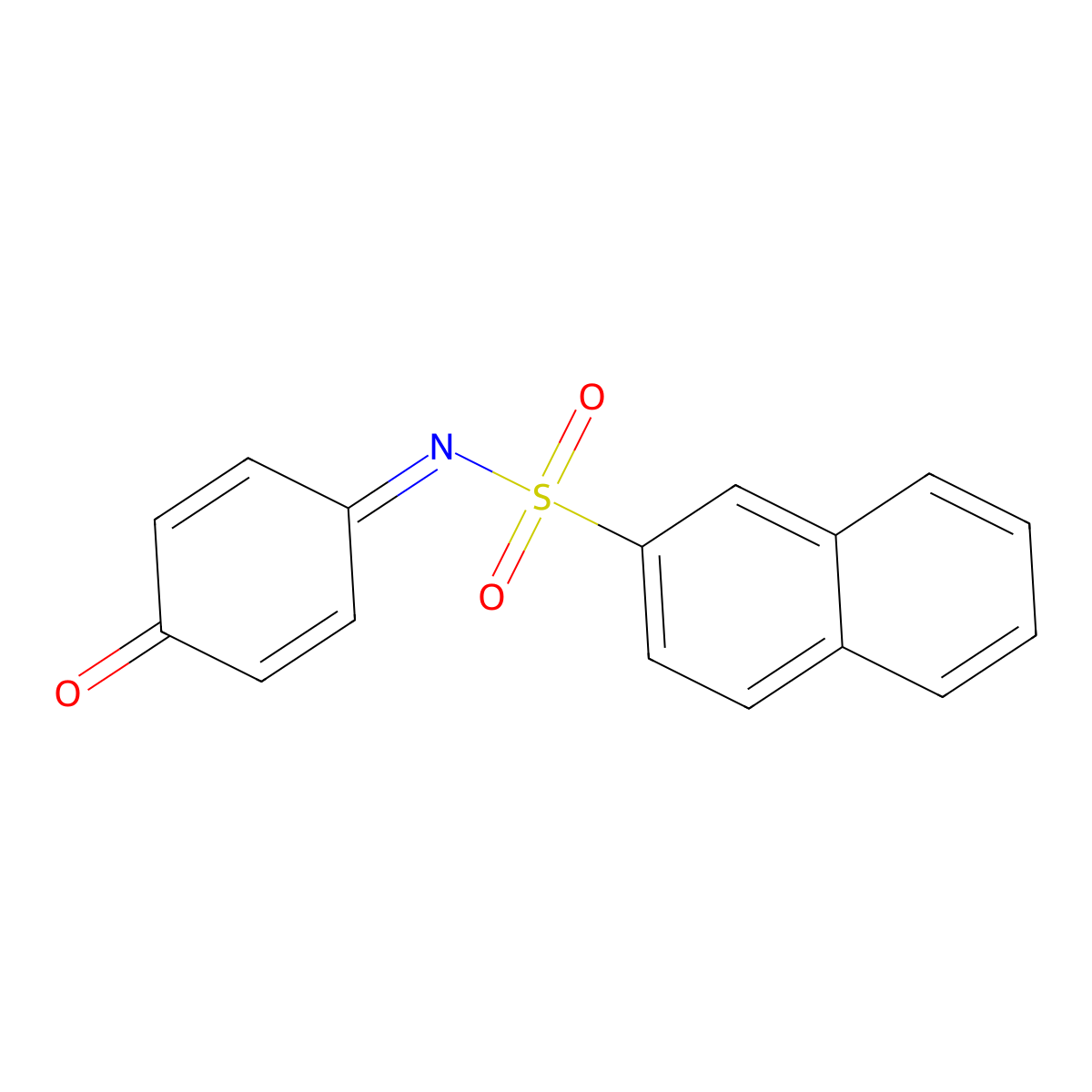 N-(4-oxocyclohexa-2,5-dien-1-ylidene)naphthalene-2-sulfonamide molecular structure, CAS 425375-05-9