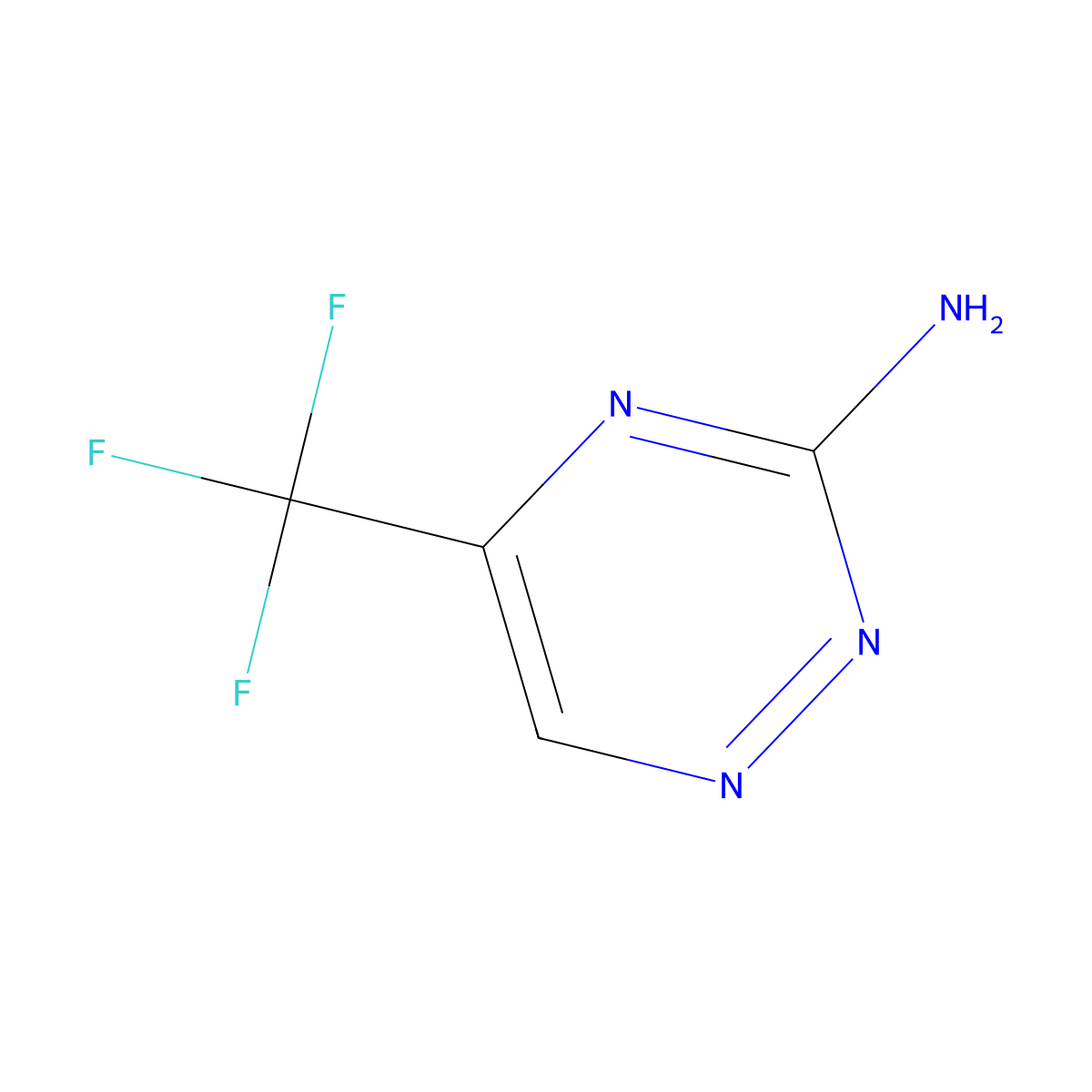 5-(Trifluoromethyl)-1,2,4-triazin-3-amine molecular structure, CAS 425378-65-0