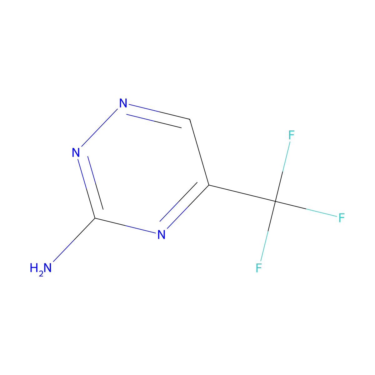 5-(Trifluoromethyl)-1,2,4-triazin-3-amine molecular structure, CAS 425378-65-0