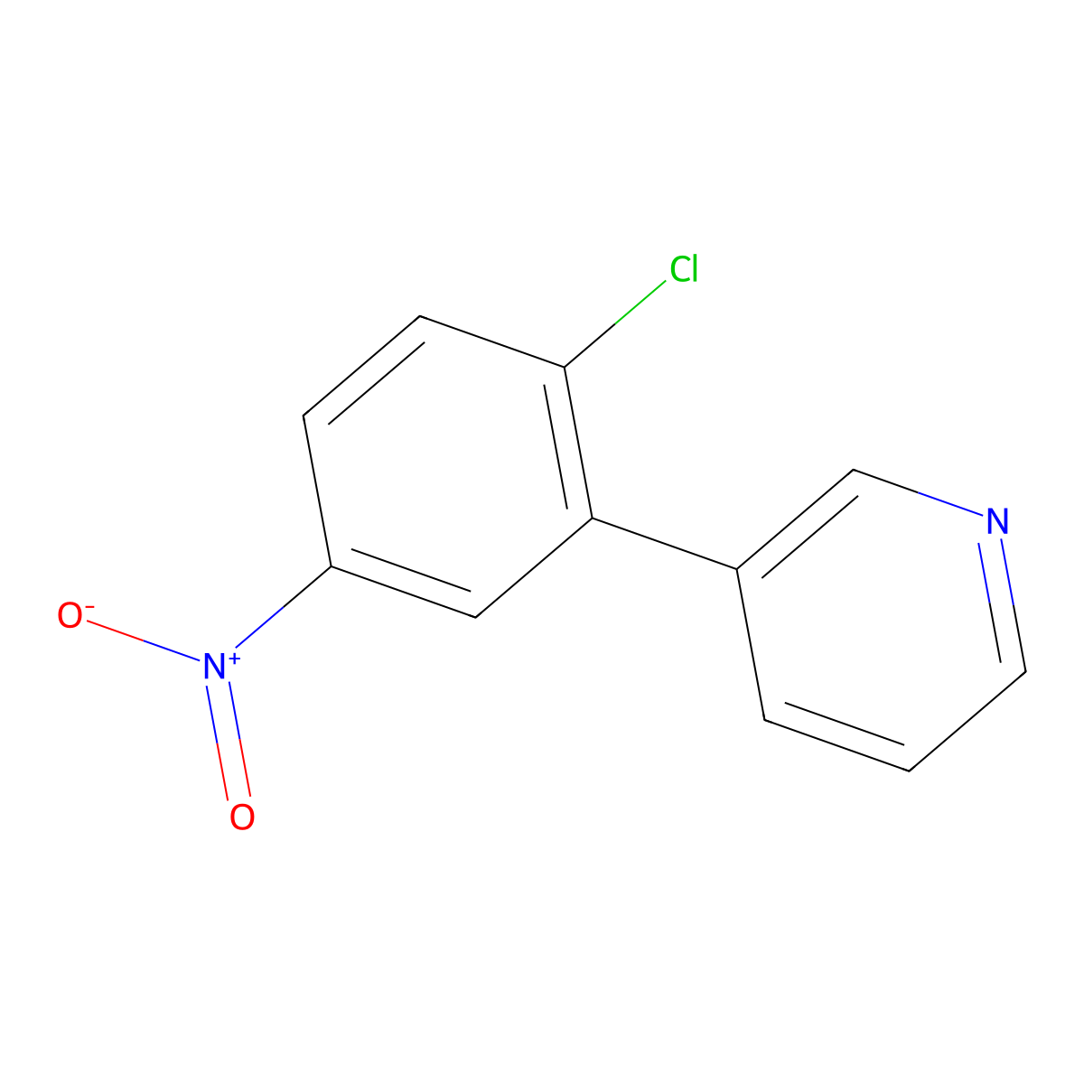 3-(2-Chloro-5-nitrophenyl)pyridine molecular structure, CAS 425379-70-0