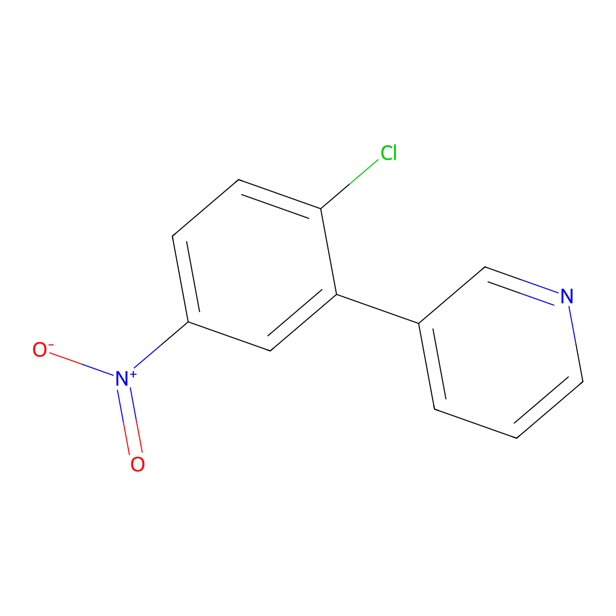 3-(2-Chloro-5-nitrophenyl)pyridine molecular structure, CAS 425379-70-0