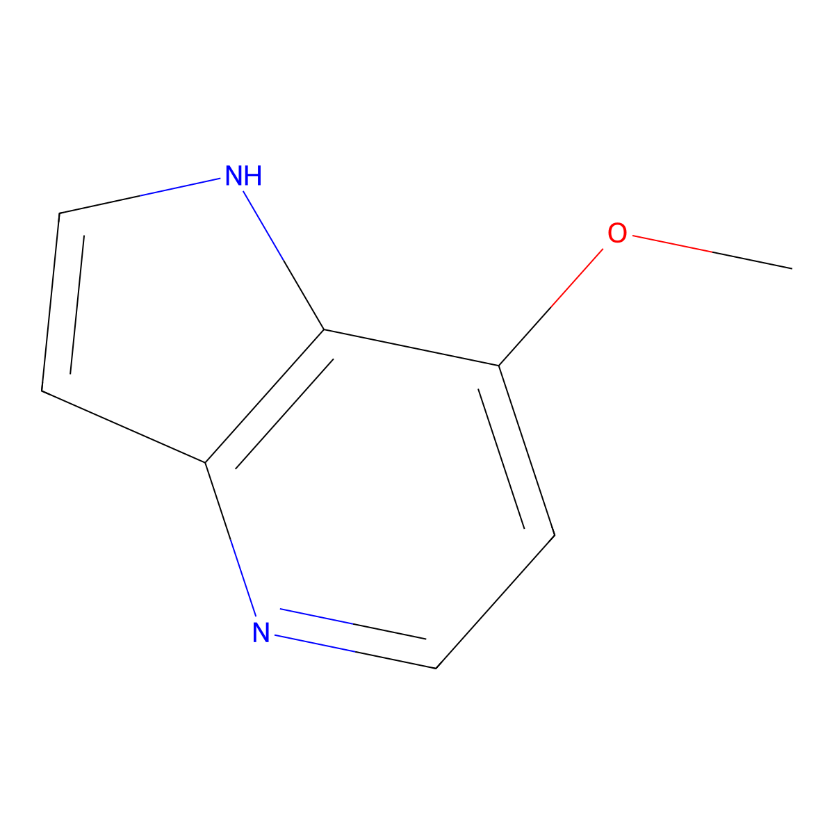 7-methoxy-1H-pyrrolo[3,2-b]pyridine molecular structure, CAS 425380-39-8