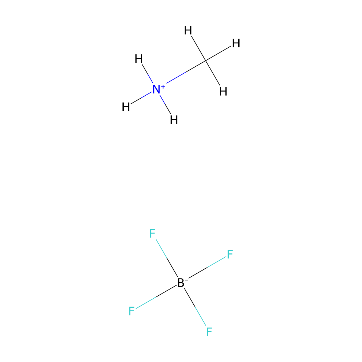 Methylammonium Tetrafluoroborate molecular structure, CAS 42539-74-2