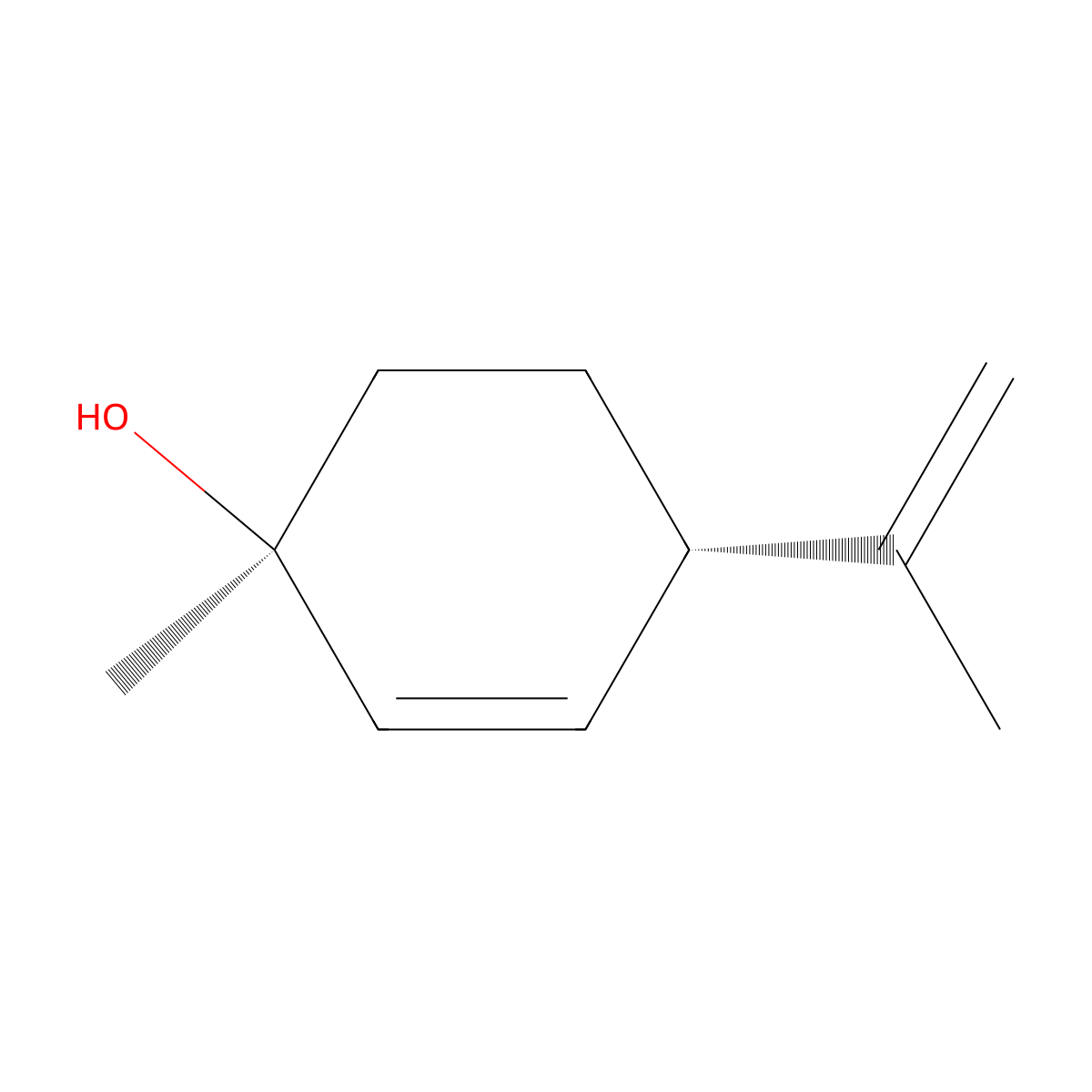 2-Cyclohexen-1-ol, 1-methyl-4-(1-methylethenyl)-, trans- molecular structure, CAS 425394-92-9