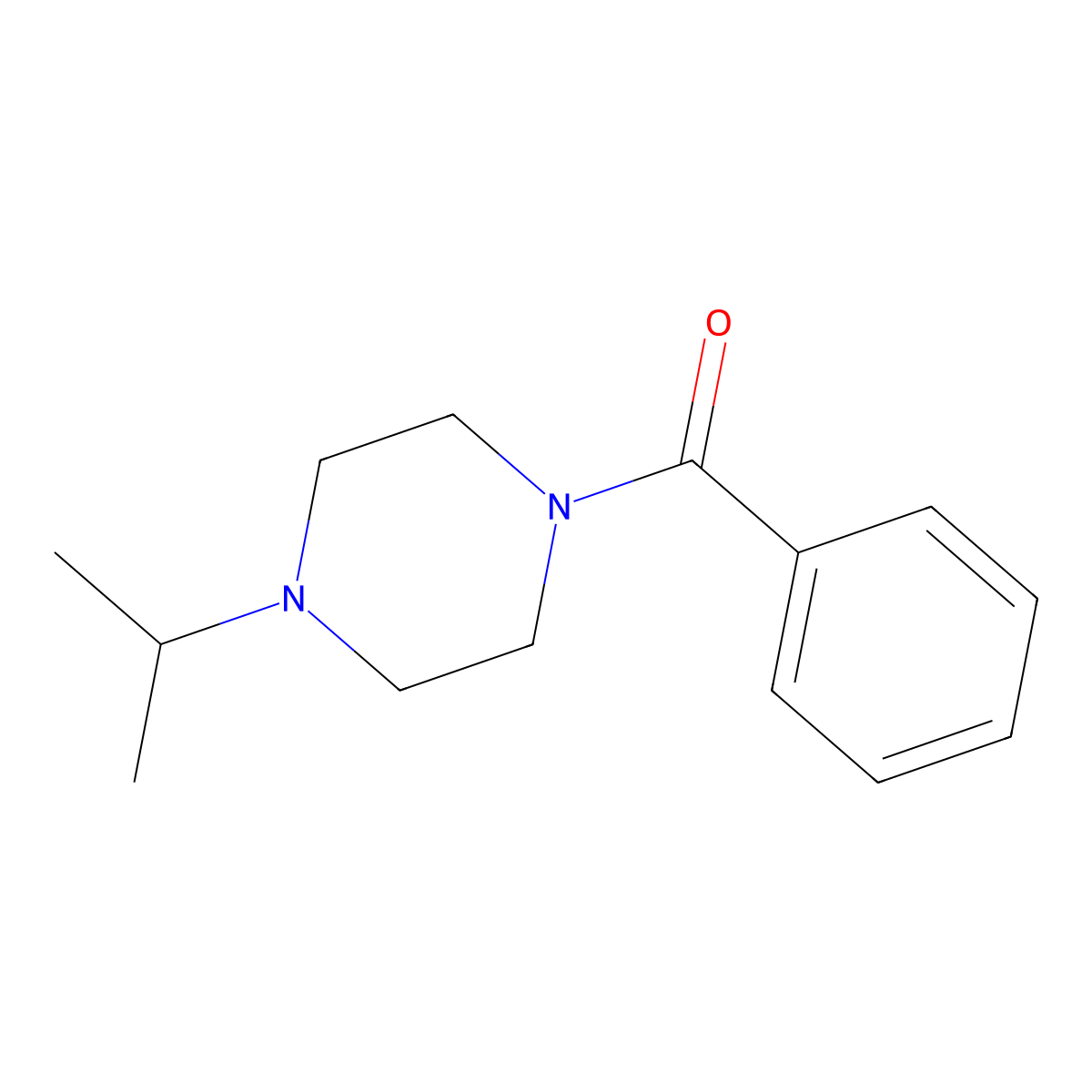 Phenyl[4-(propan-2-yl)piperazin-1-yl]methanone molecular structure, CAS 425398-66-9