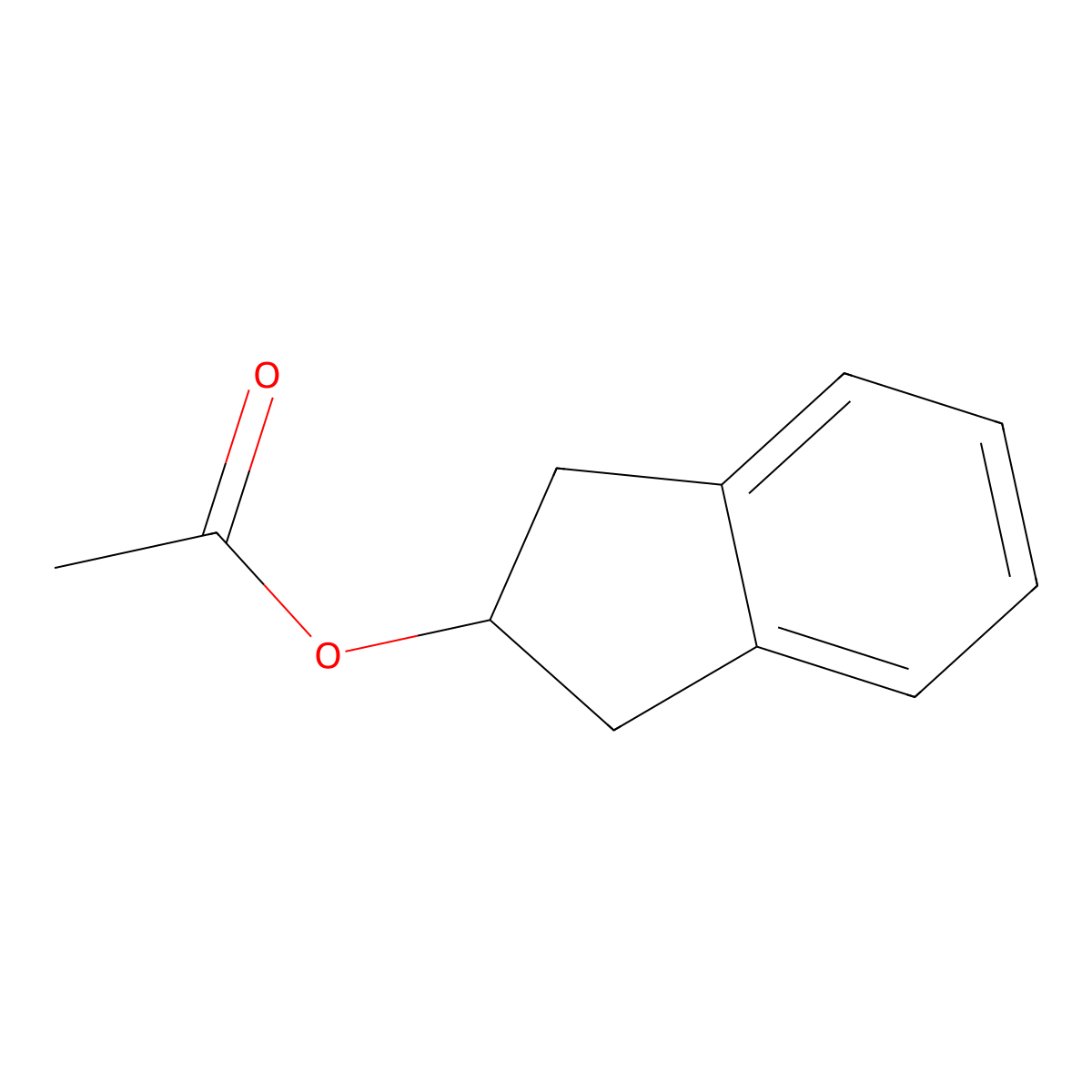 2,3-Dihydro-1H-inden-2-yl acetate molecular structure, CAS 4254-31-3