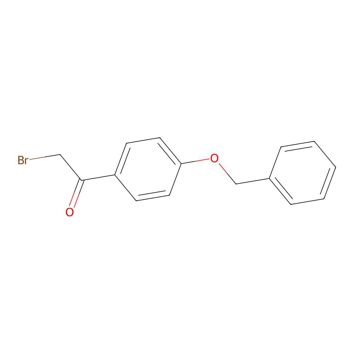 1-[4-(Benzyloxy)phenyl]-2-bromoethan-1-one molecular structure, CAS 4254-67-5