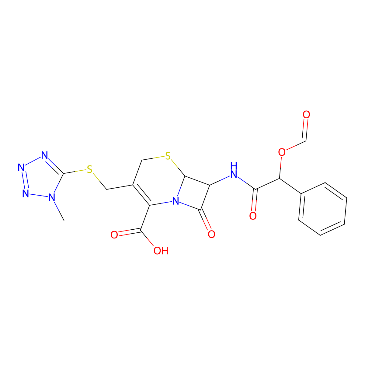 O-Formylcefamandole molecular structure, CAS 42540-40-9
