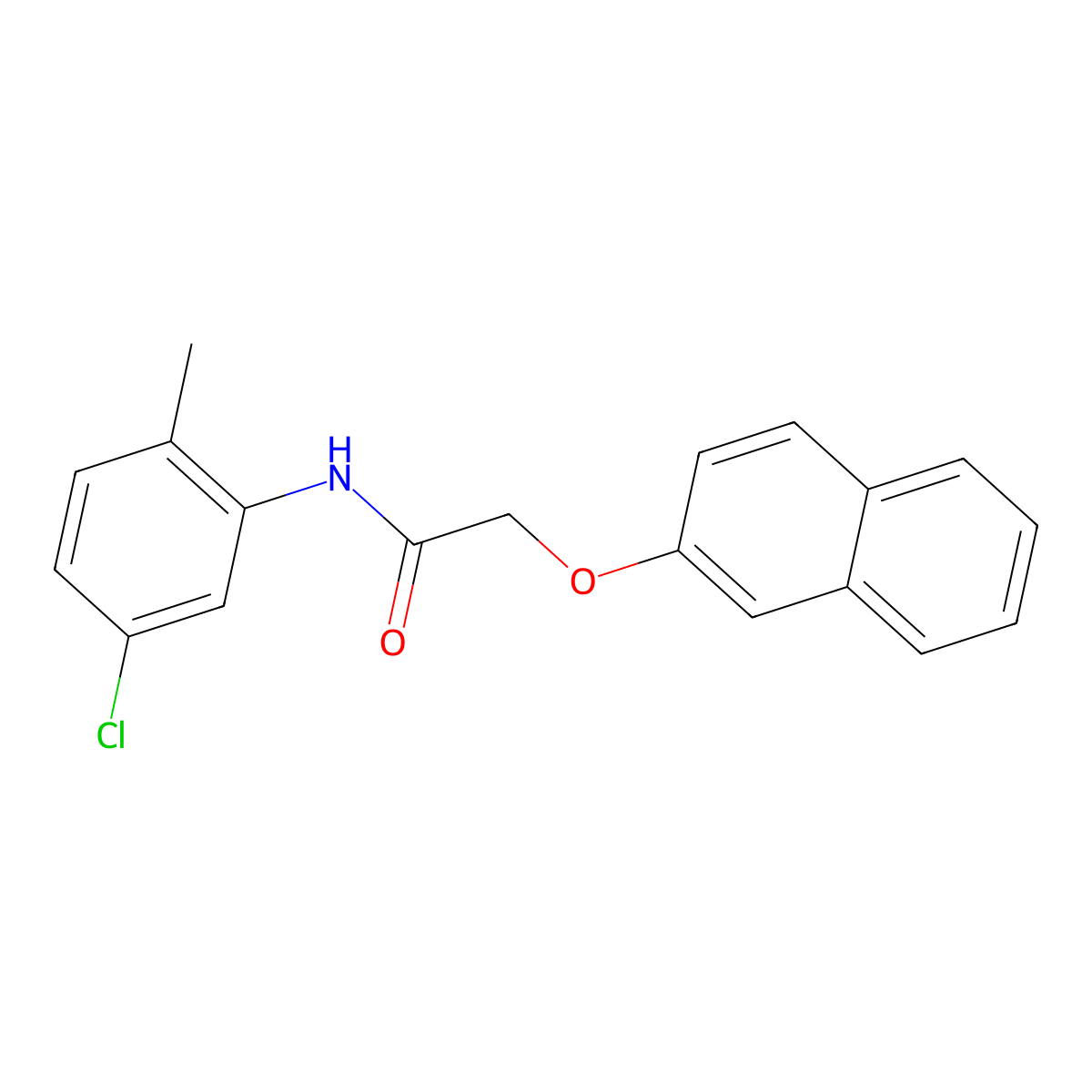 N-(5-chloro-2-methylphenyl)-2-(2-naphthyloxy)acetamide molecular structure, CAS 425400-29-9